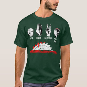 Camiseta Mesa de papel de rock con regalo divertido de carp