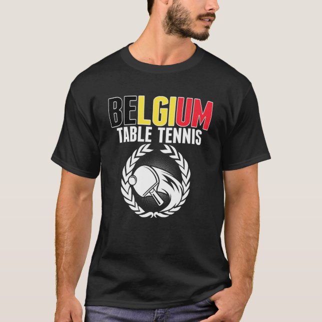 Camiseta Mesa de ping pong Belga Ping Pong Team Supp (Anverso)