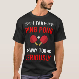 Camiseta Mesa de Ping Pong de Tenis de Mesa Seria