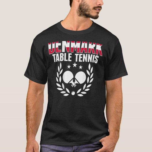Camiseta Mesa de ping pong en Dinamarca (Anverso)