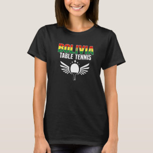 Camiseta Mesa de tenis de Bolivia partidario de Ping Pong