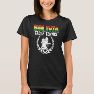 Camiseta Mesa de tenis de Bolivia   partidario de tenis de 