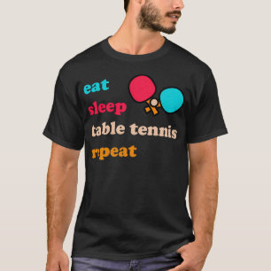 Camiseta Mesa de tenis de mesa divertida