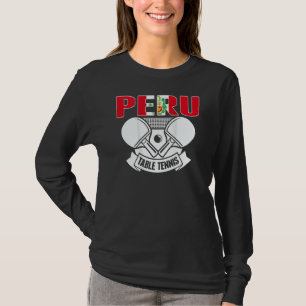 Camiseta Mesa de Tenis de Perú Apoya Té de Ping Pong Peru
