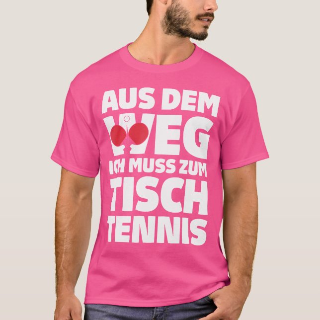 Camiseta Mesa De Tenis Fuera Del Camino Mesa De Tenis (Anverso)