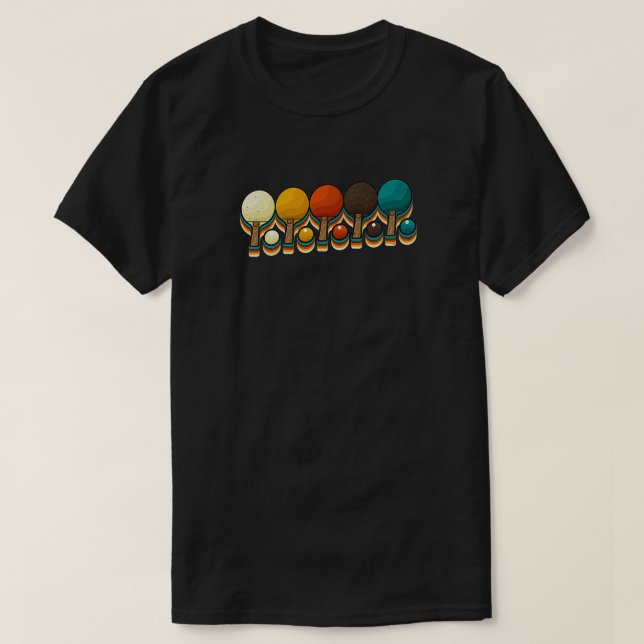 Camiseta Mesa de tenis Heartbeat Pingpong Jugador de Corazó (Diseño del anverso)