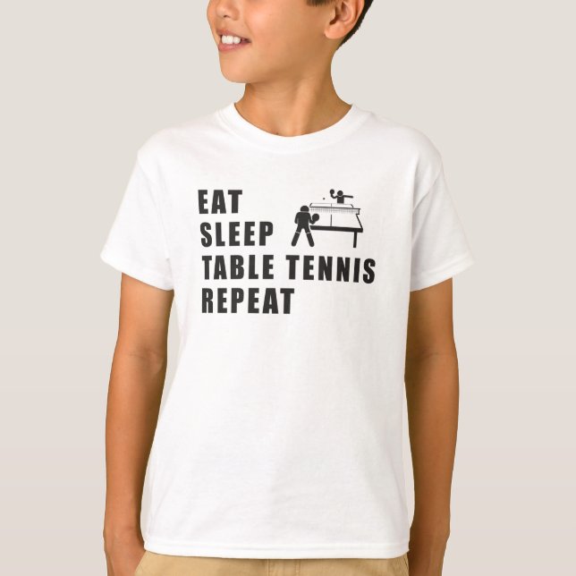 Camiseta Mesa de tenis Paddle Ping Pong Repetir la idea de  (Anverso)