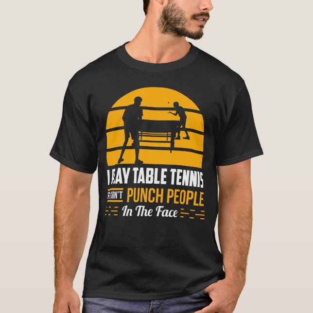 Camiseta Mesa de tenis Ping Pong Giaje Deporte divertido Sa (Anverso)