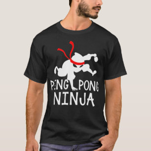 Camiseta Mesa de tenis ping pong Pong Ninja divertida mesa 