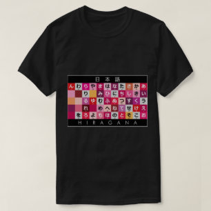 Camiseta Mesa Hiragana japonesa