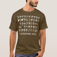 Mesa katakana japonesa (sushi)