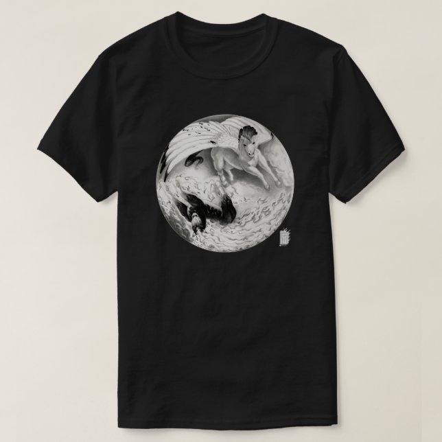Camiseta Mesa Pegasus y Nightmare Yin Yang (Diseño del anverso)