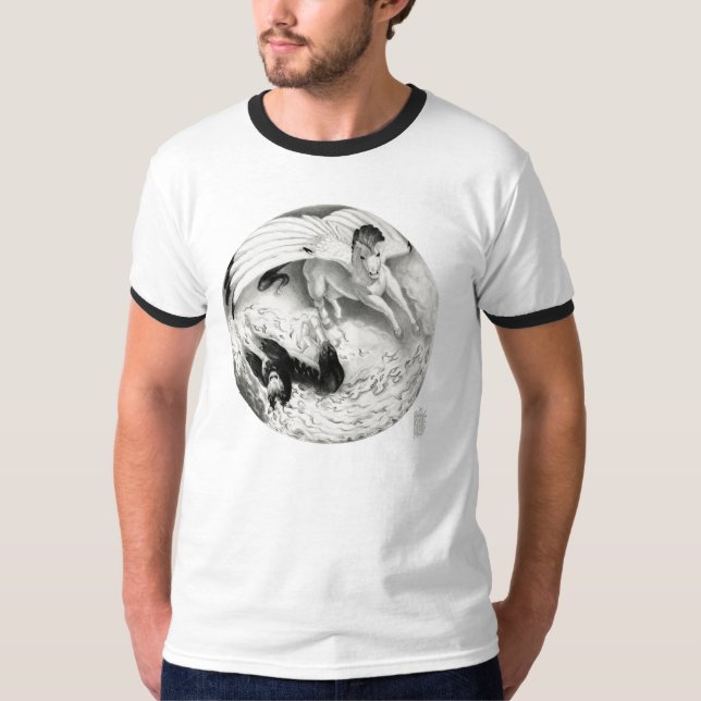 Camiseta Mesa Pegasus y Nightmare Yin Yang (Anverso)
