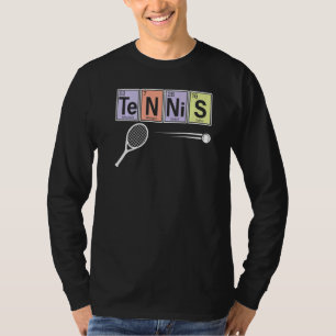 Camiseta Mesa Periódica De Elementos Jugador De Tenis Sport