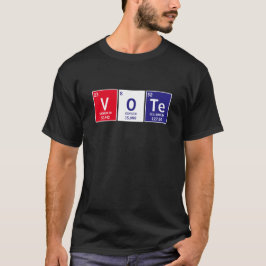 Camiseta Mesa periódica de elementos Voto ortográfico