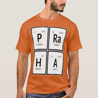 Camiseta Mesa Periódica de la Ciudad de Praha