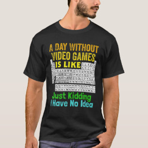 Camiseta Mesa Periódica De Videojuegos Al Día Sin Vídeo