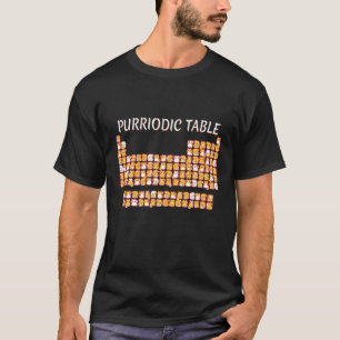 Camiseta MESA PURRIODICA Cuta Tabla Periódica De Gatos Pun 