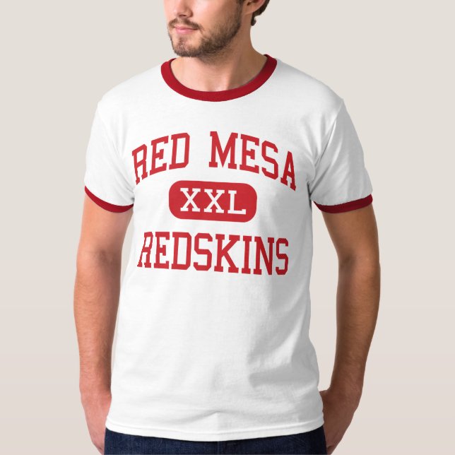 Camiseta Mesa rojo - Pieles rojas - altas - posición (Anverso)