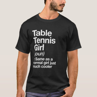 Camiseta Mesa Tenis Chica Definición divertida Sassy Sports