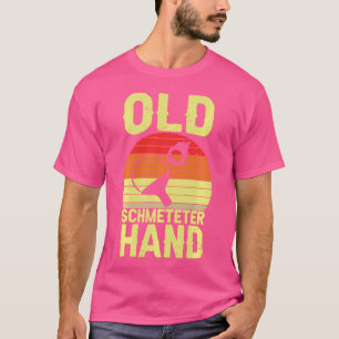 Camiseta Mesa Tenis Old Schmetter Hand Funny Ping Pong Pl