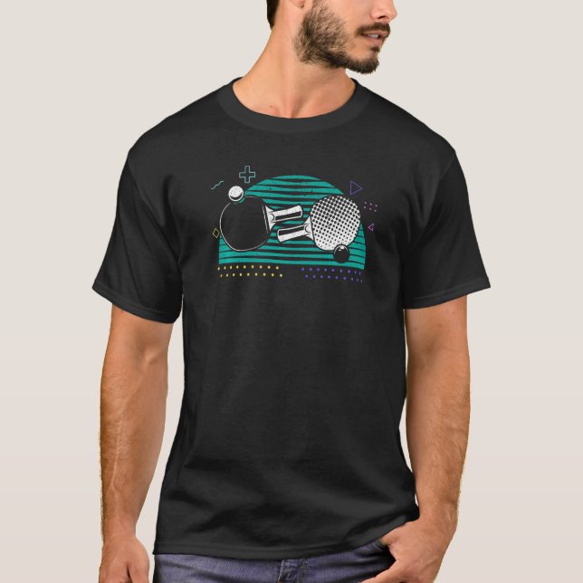 Camiseta Mesa Tenis Ping Pong Player Racket Science (Anverso)