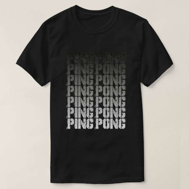 Camiseta Mesa Tenis Vintage Ping Pong Eventos deportivos 00 (Diseño del anverso)