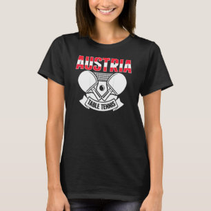 Camiseta Mesa Tenística de Austria   Apoya el Ping Pong Aus
