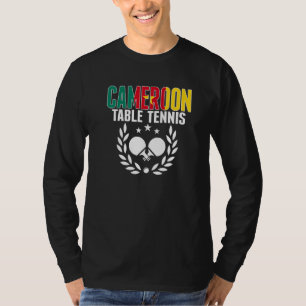 Camiseta Mesa Tenística de Camerún Soporte de Ping Pong ca