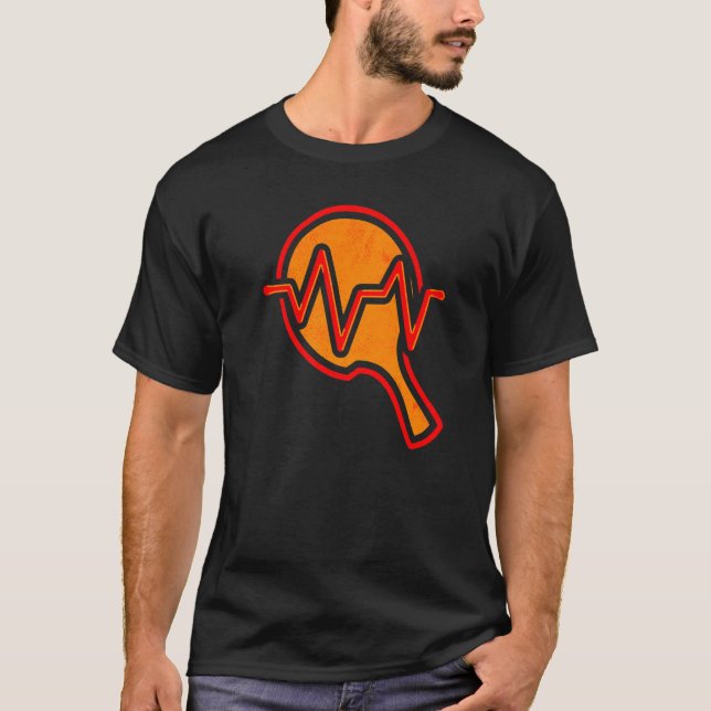 Camiseta Mesa Tennis Heartbeat Ping Pong (Anverso)