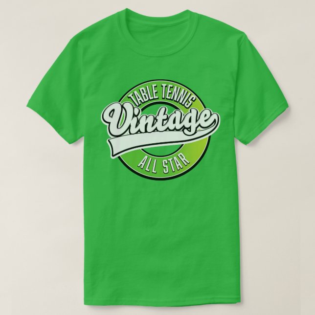 Camiseta Mesa Tennis Vintage All Star (Diseño del anverso)