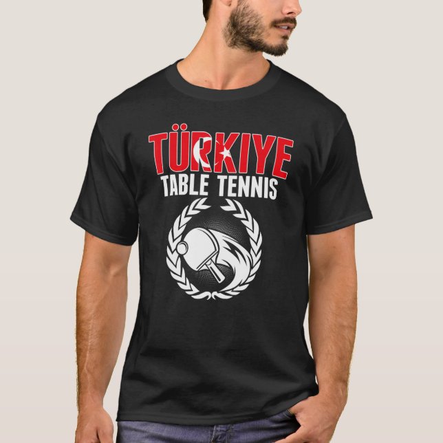 Camiseta Mesa Turkiye Tennis Turkey Ping Pong Team Supp (Anverso)
