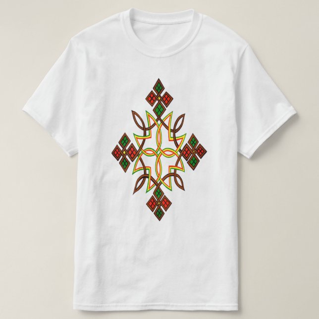 Camiseta Meskel de la Cruz de Etiopía (Diseño del anverso)