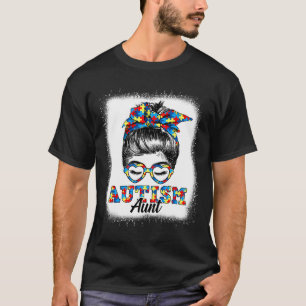 Camiseta Mesmo Autismo De Bun Tía De Autismo Mes Cute Color