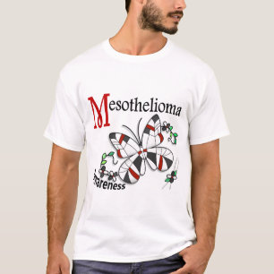 Camiseta Mesotelioma de la mariposa 2 del vitral