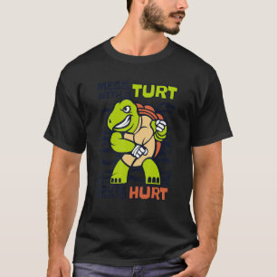 Camiseta Mess Con Un Torno Hará Daño Tortuga Pintada