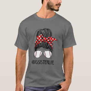 Camiseta Mess del Día de la Madre de béisbol Big Sister Lif