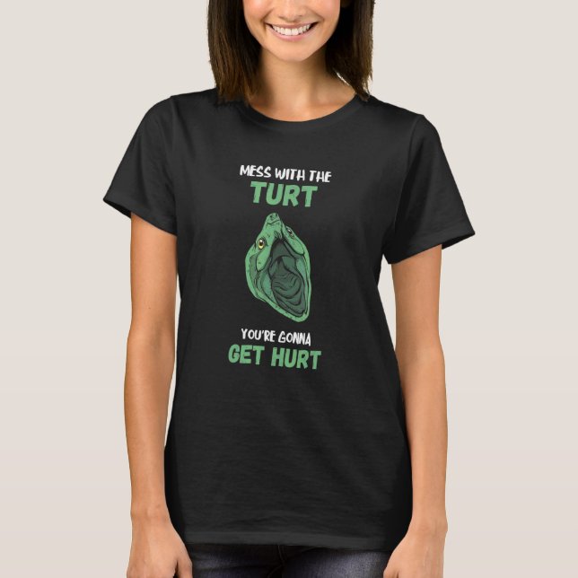 Camiseta Mess With the Turapping Turtle Aligator Snappi (Anverso)