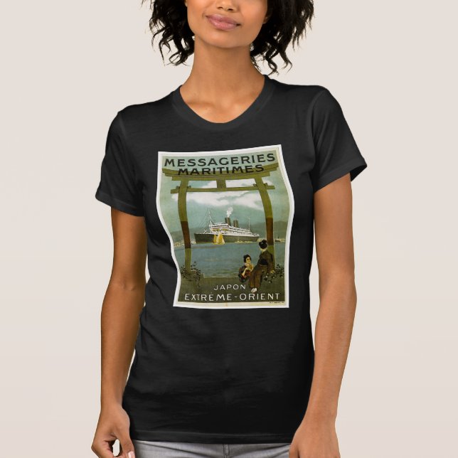 Camiseta Messageries Maritimes Japon Oriente extremo (Anverso)