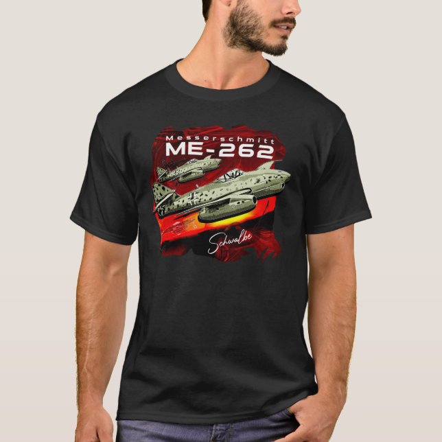 Camiseta Messerschmitt Me-262 Luftwaffe alemán Luftwaffe Fi (Anverso)