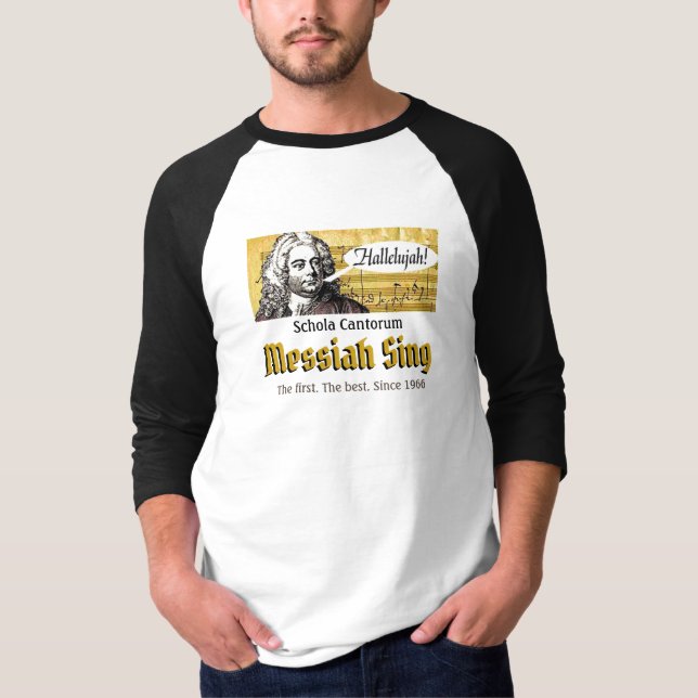Camiseta Messiah Sing Schola Cantorum desde 1966 tee (Anverso)