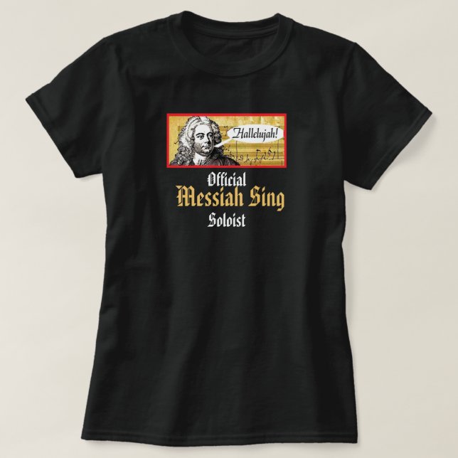 Camiseta Messiah Sing Tee - ¡simplemente agregue su iglesia (Diseño del anverso)