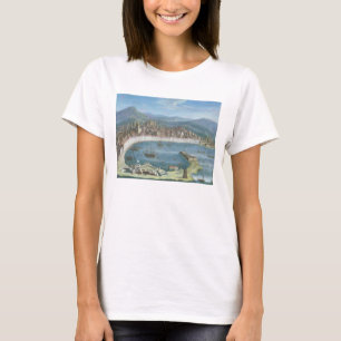 Camiseta Messina - una vista panorámica del puerto