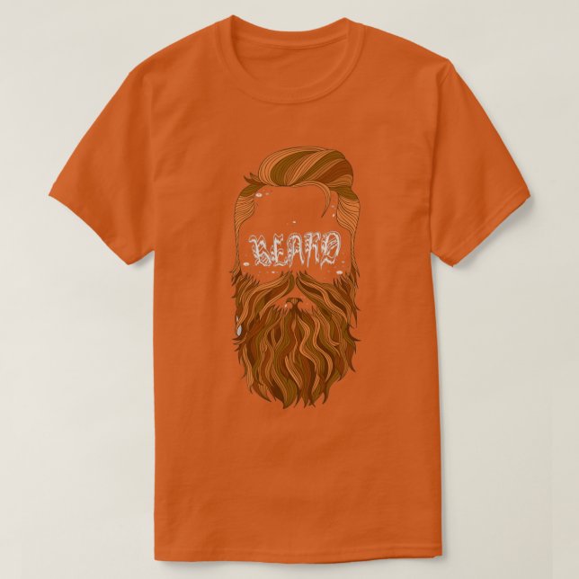 Camiseta Messy Beard 2 (Diseño del anverso)
