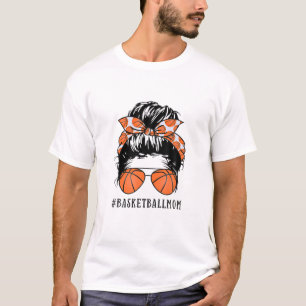 Camiseta Messy Bun Basketball Mom