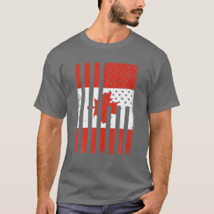Camiseta Messy Bun Canadian Mom Happy Canada Day Flag 1Th O