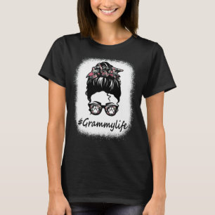 Camiseta Messy Bun Dog Grammy Life Women