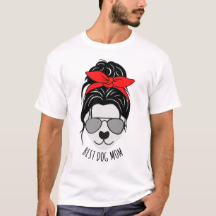 Camiseta Messy Bun DOG MOM T-Shirt