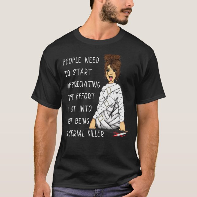 Camiseta Messy Bun El Esfuerzo Que He Puesto En No Ser Una  (Anverso)