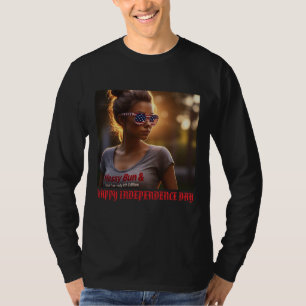 Camiseta "Messy Bun & Gettin' It Done" 4 de julio Personali